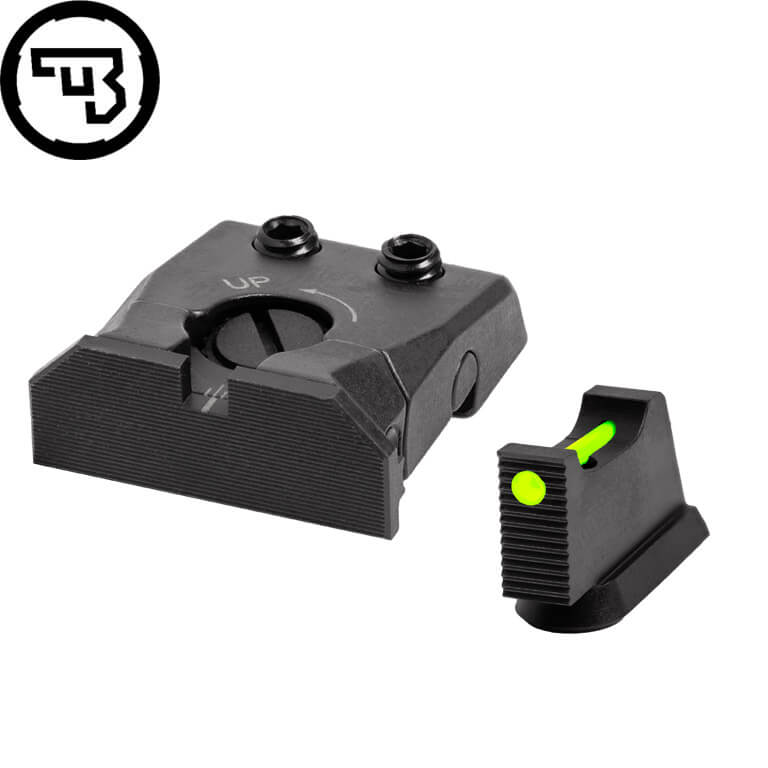 CZ P-10 fully adjustable sight set with fiber optics | type C