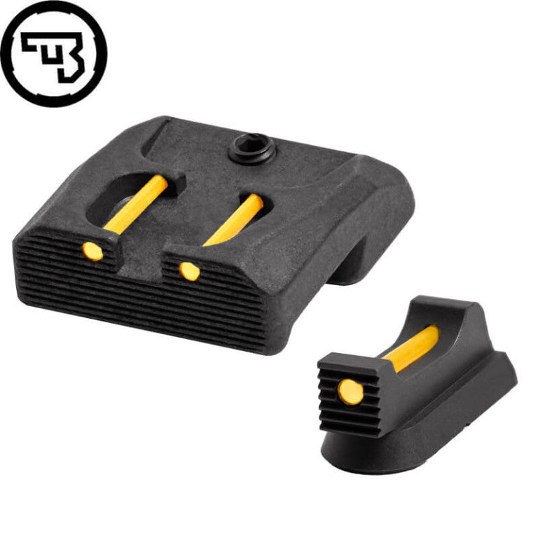 Set de organe de ochire fixe cu fibră optică pentru CZ 75B, CZ P-01, CZ 75 SP-01 | tip B