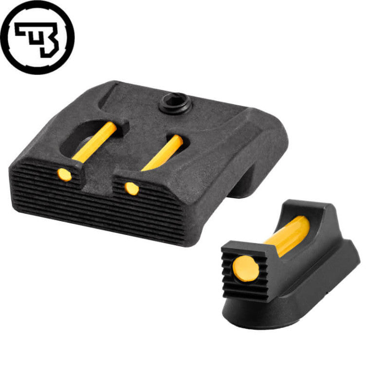 Set de organe de ochire fixe cu fibră optică pentru CZ 75B, CZ P-01, CZ 75 SP-01 | tip B
