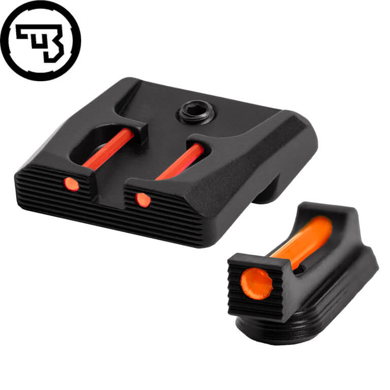 Set fix de organe de ochire cu fibră optică pentru CZ P-07, CZ P-09 | tip B