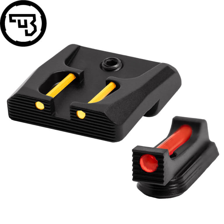 Set fix de organe de ochire cu fibră optică pentru CZ P-07, CZ P-09 | tip B