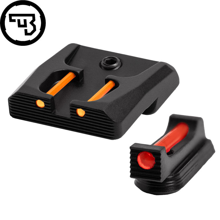 Set fix de organe de ochire cu fibră optică pentru CZ P-07, CZ P-09 | tip B