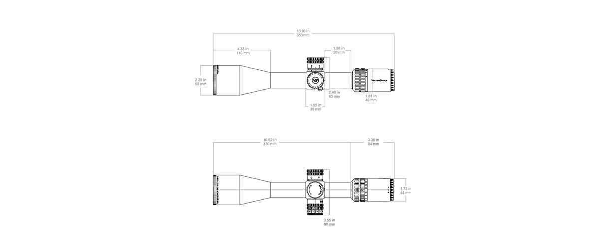 Lunetă Vector Optics Orion Pro Max 6-24x50 MIL HD FFP pentru pușcă