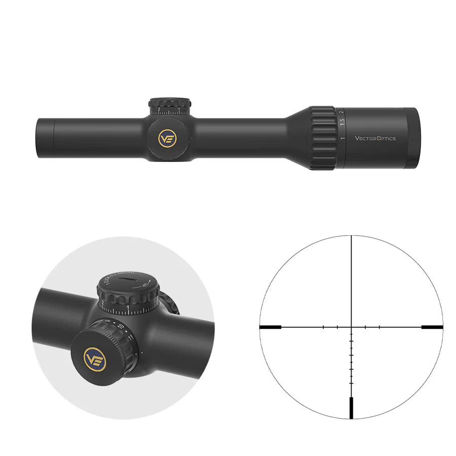 Vector Optics Continental 1-10x24i ED Fiber lunetă