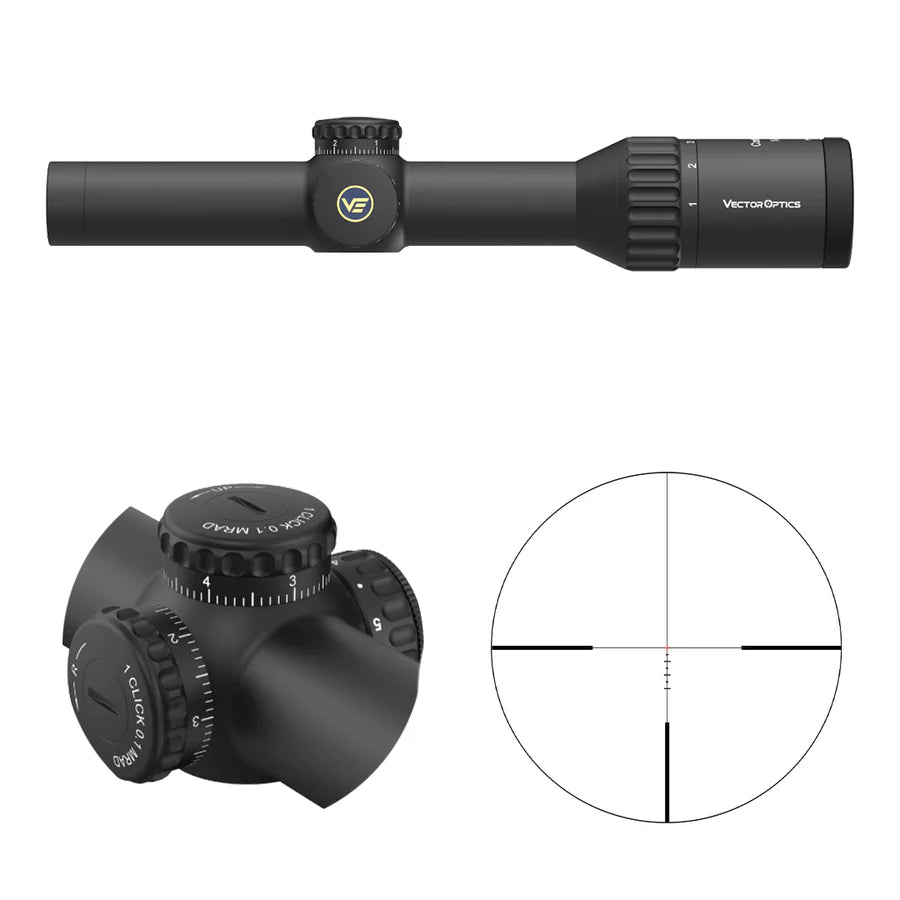 Vector Optics Continental x6 1-6x24i Fiber lunetă