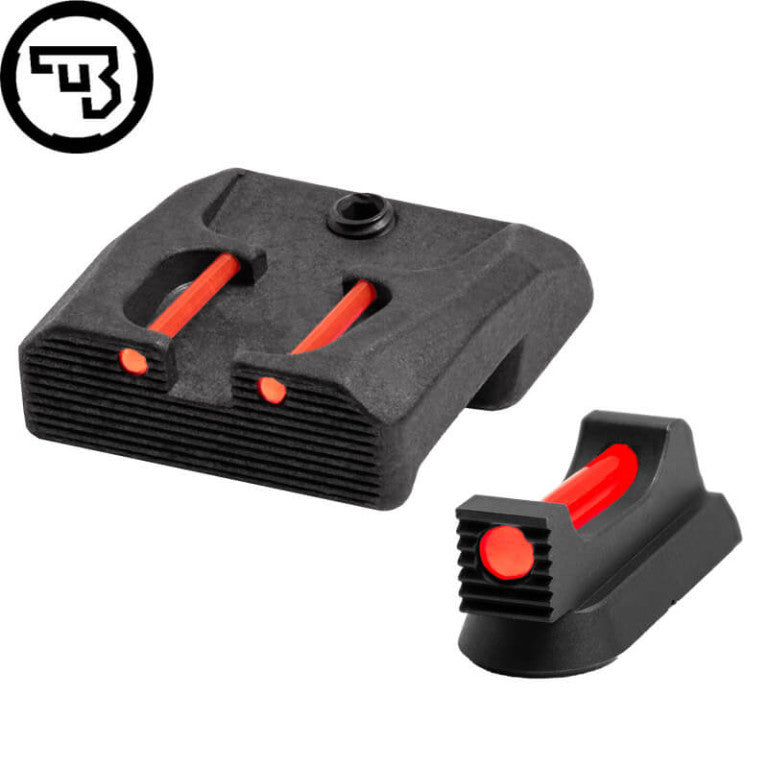 Set de organe de ochire fixe cu fibră optică pentru CZ 75B, CZ P-01, CZ 75 SP-01 | tip B