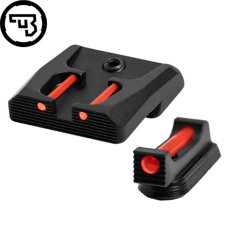 Set fix de organe de ochire cu fibră optică pentru CZ P-07, CZ P-09 | tip B