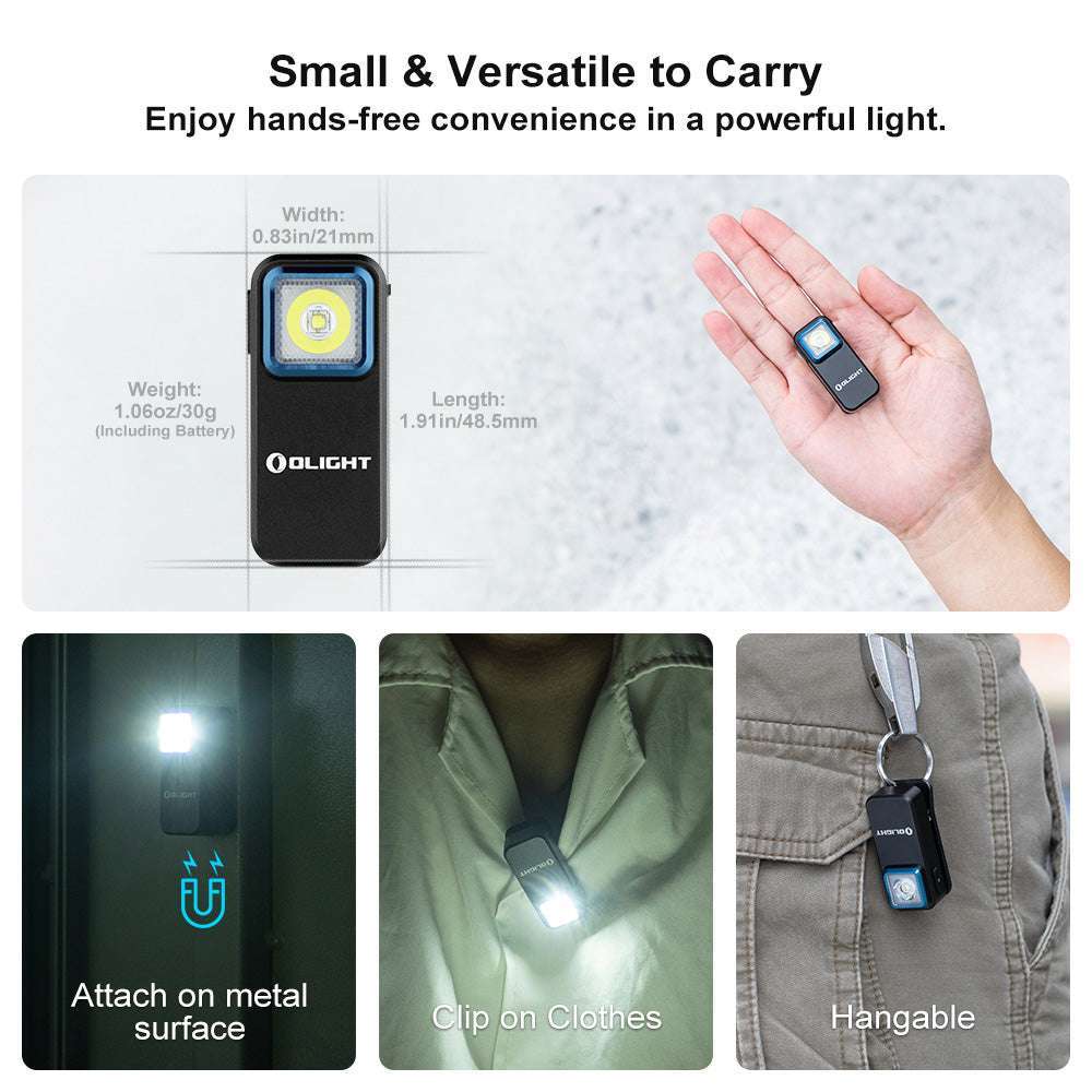 Olight Oclip | lanternă cu clip EDC reîncărcabilă | 300 lm