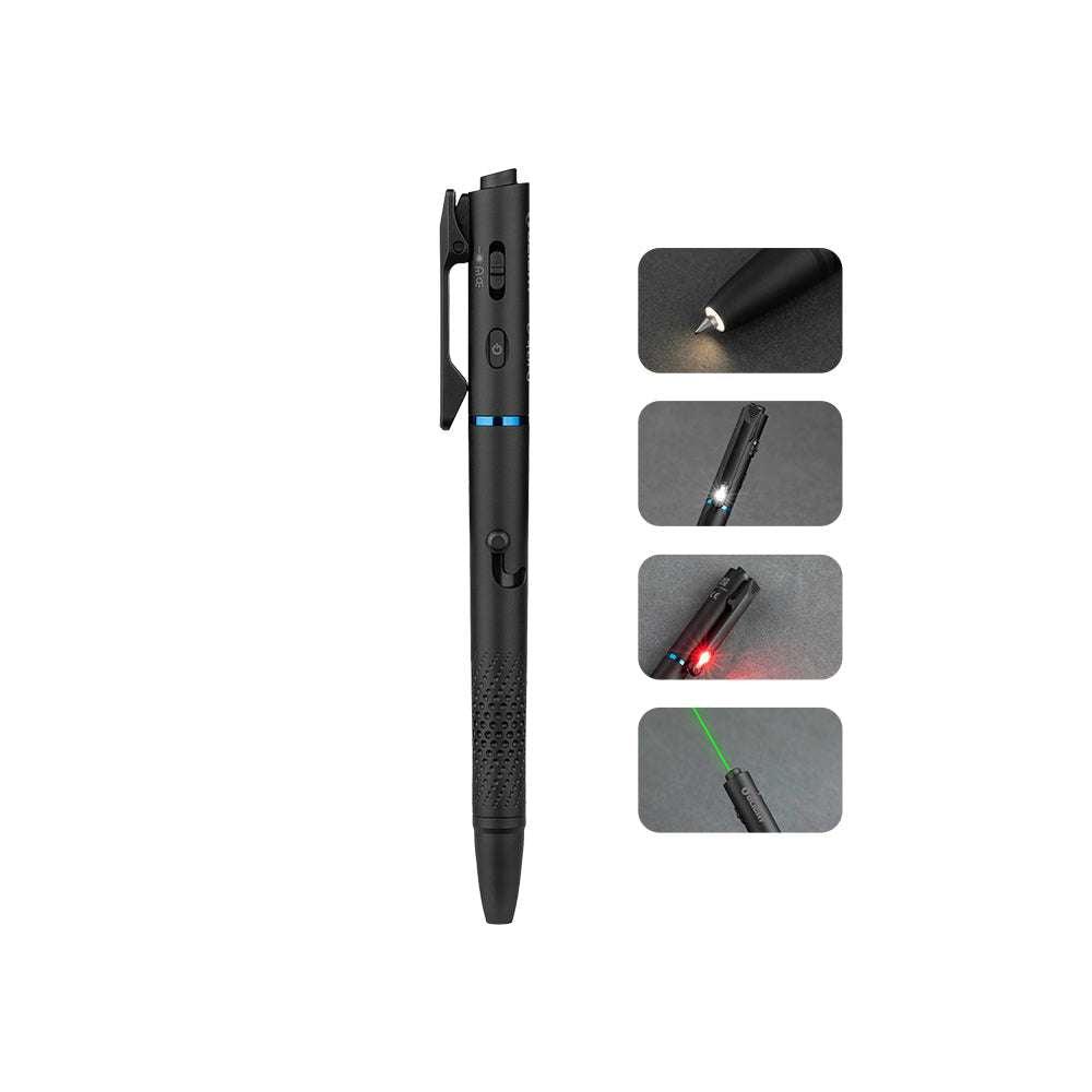 Olight O'Pen 3 | lanternă multifuncțională tip pix | 120 lm + laser verde