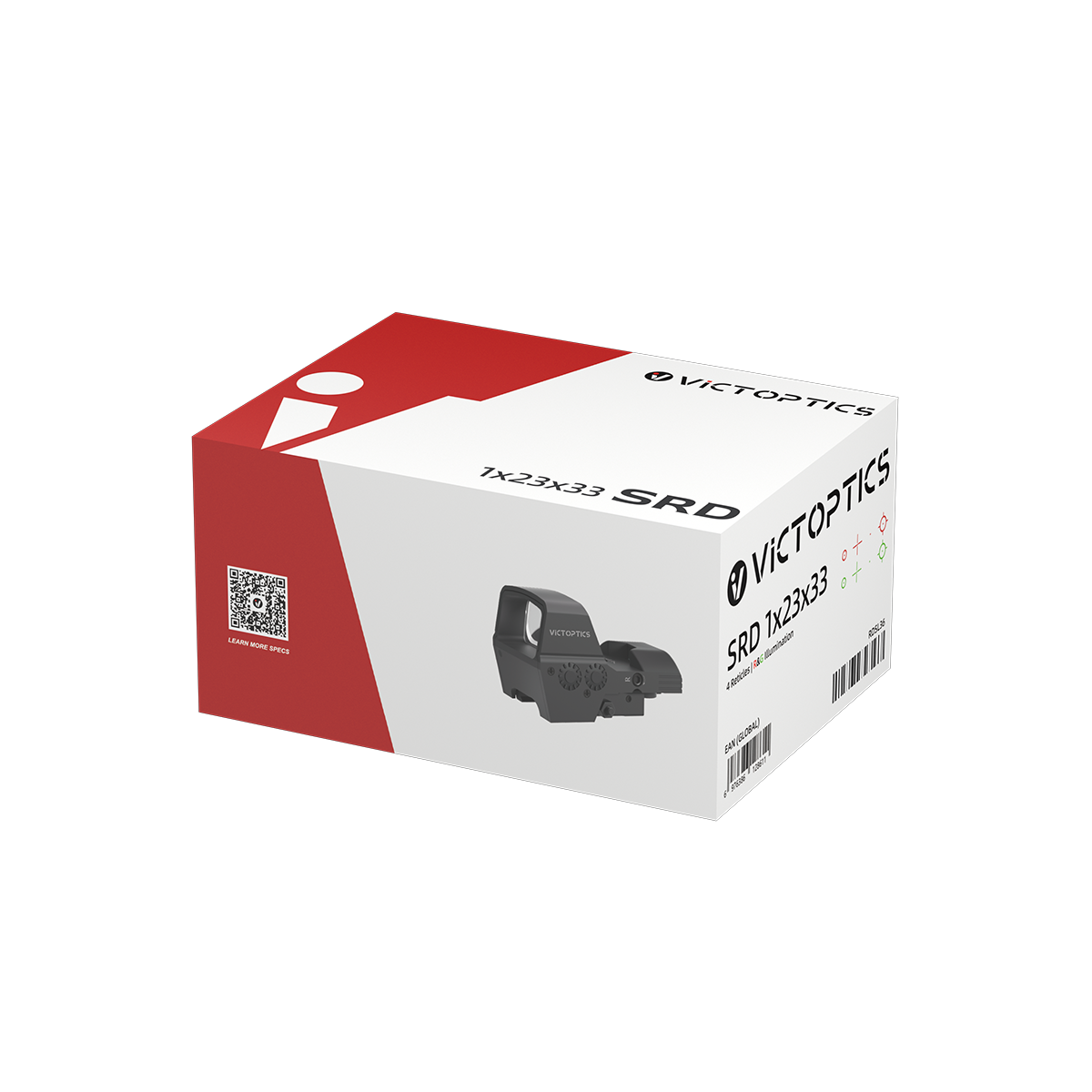 VictOptics SRD 1x23x33 colimator cu patru reticule