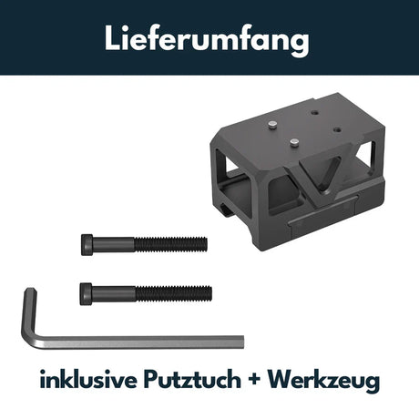 Picatinny montură pentru colimator cu ridicător [32 mm] | C-More RTS footprint 