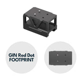 Picatinny montură pentru colimator cu înălțător [32 mm] | C-More RTS footprint