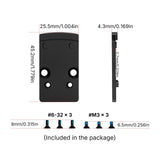 Adaptor footprint | de la Trijicon RMR la Shield RMSc & K-series footprint