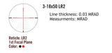 Sightmark Presidio 3-18x50 LR2 FFP lunetă de rifle