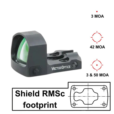 Vector Optics Frenzy-S 1x17x24 MOS Multi Reticle colimator