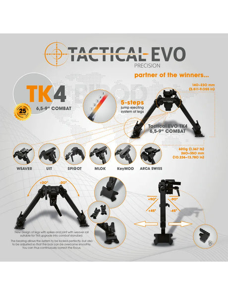 Bipod tactic Combat TK4 6,5-9"