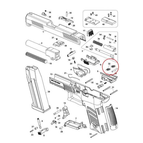 CZ P-10 arc de trăgaci pentru competiție | 2 buc