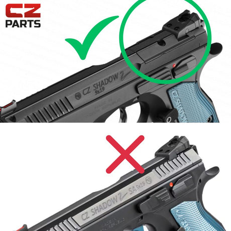 CZ Shadow 2 OR placă adaptor | Aimpoint A-CUT footprint