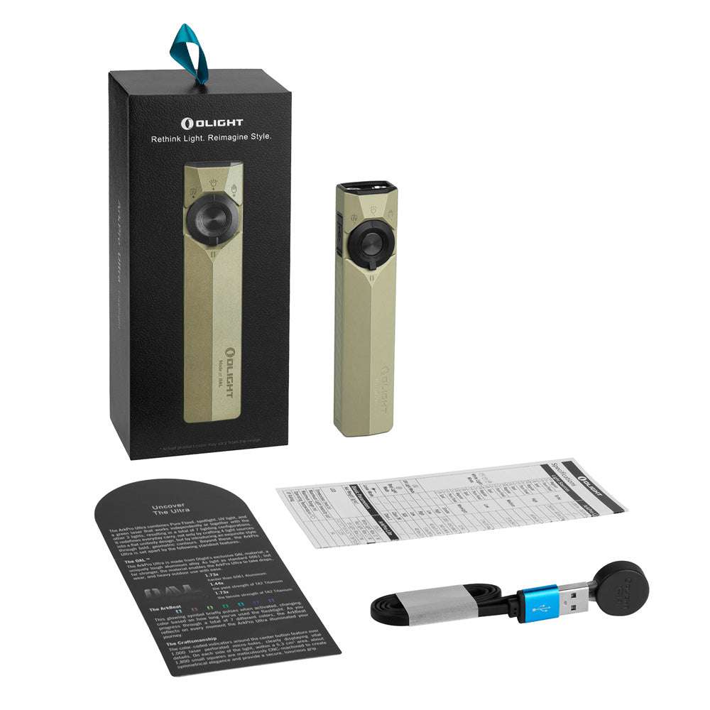 Olight ArkPro Ultra | lanternă EDC plată 4-în-1 | 1.700 lm