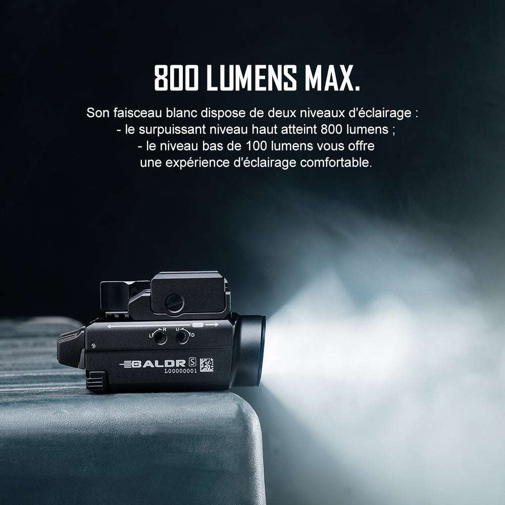 Olight Baldr S | lanternă pentru pistol cu laser | 800 lm