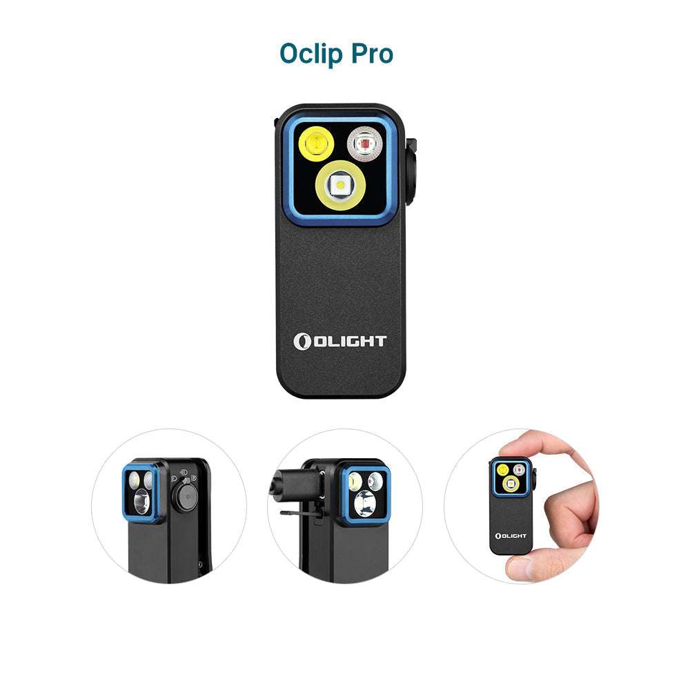 Olight Oclip Pro | lanternă cu clips multifuncțională | 500 lm