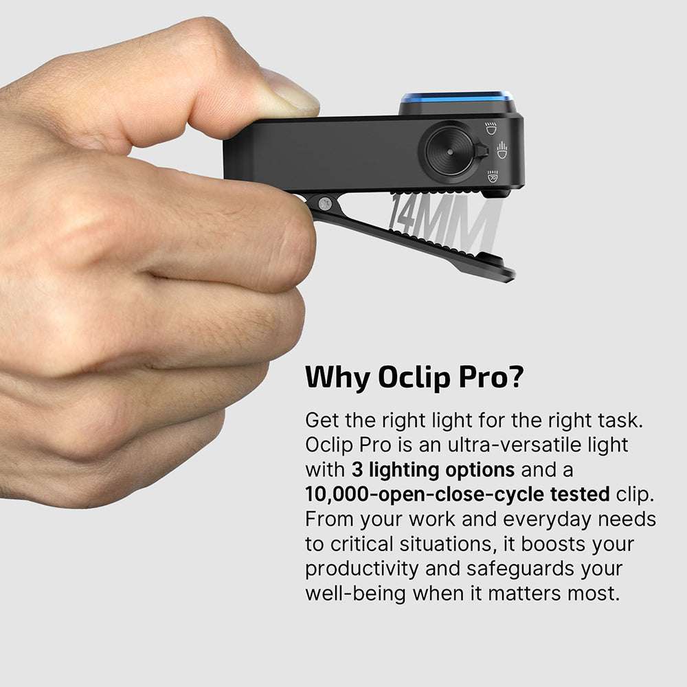 Olight Oclip Pro | lanternă cu clips multifuncțională | 500 lm