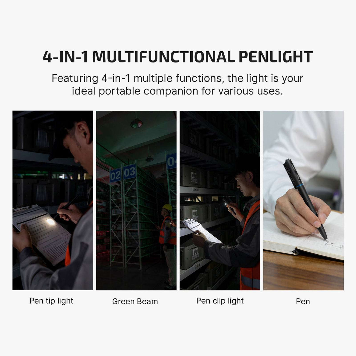 Olight O'Pen 3 | lanternă multifuncțională tip pix | 120 lm + laser verde