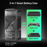 Olight Ostation 2 | încărcător inteligent de baterii AA/AAA | 3-în-1