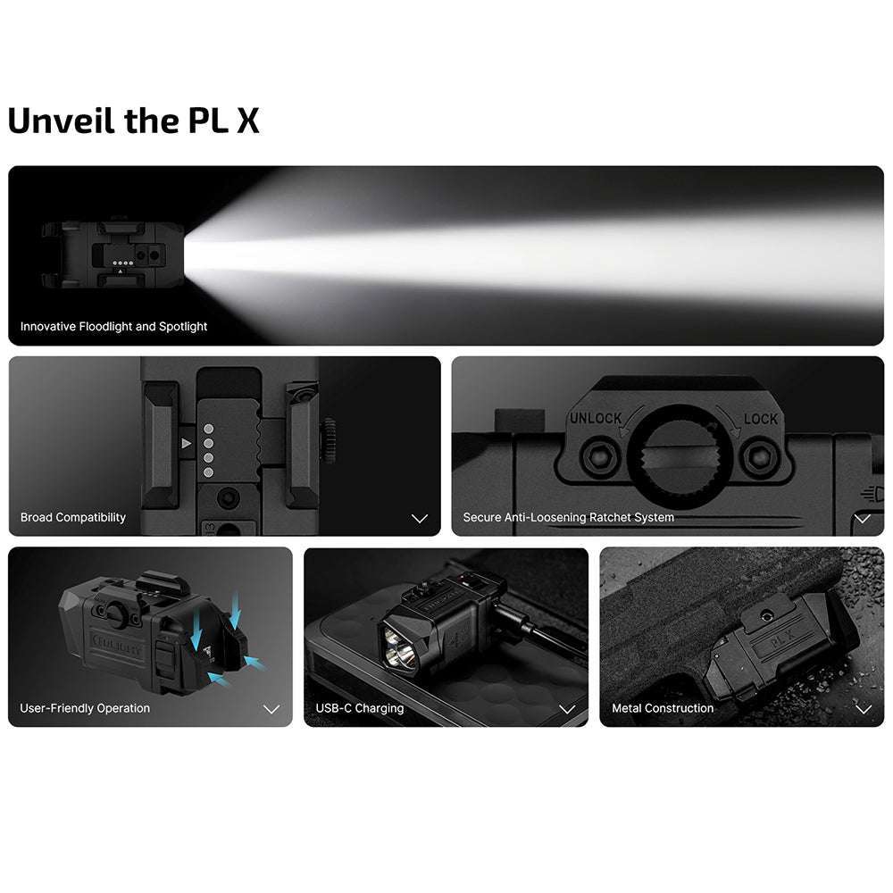 Olight PL X | lanternă pentru pistol | 1.200 lm