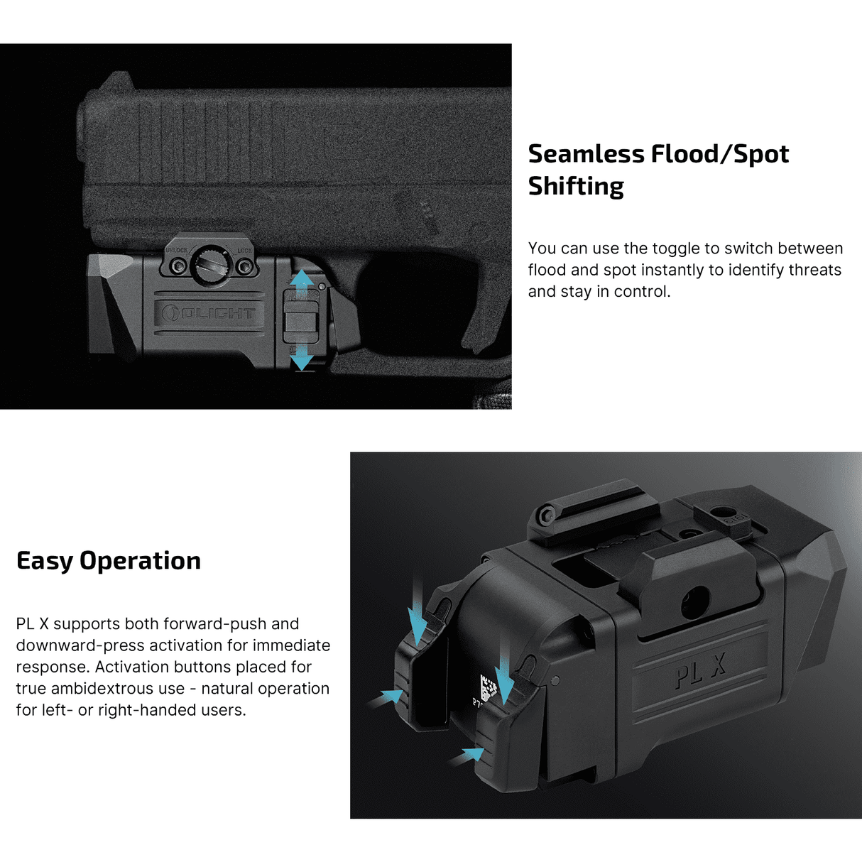 Olight PL X | lanternă pentru pistol | 1.200 lm