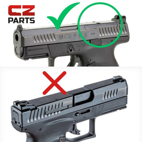 CZ P-10 placă adaptor OR | Trijicon RMR footprint 