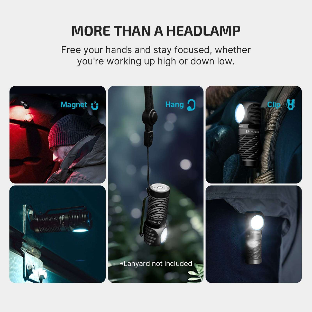 Olight Perun 3 Mini | lanternă frontală reîncărcabilă | 1.250 lm